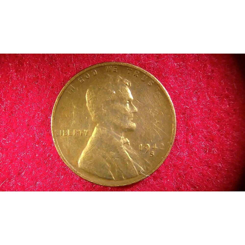 1942 S Lincoln Wheat Cent Penny XF/AU (Lot# 275)